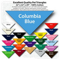 22"x22"x29" Blank Columbia Blue Solid Imported 100% Cotton Pet Bandanna